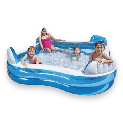 Intex Opblaasbaar Zwembad - 224x216x76 cm | Familie Zwembad