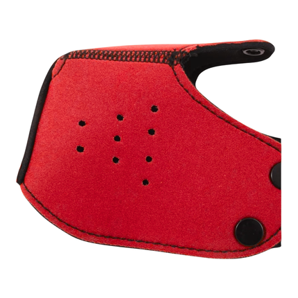 Rood Puppy Play masker – Fetish pup masker met tong (18+)