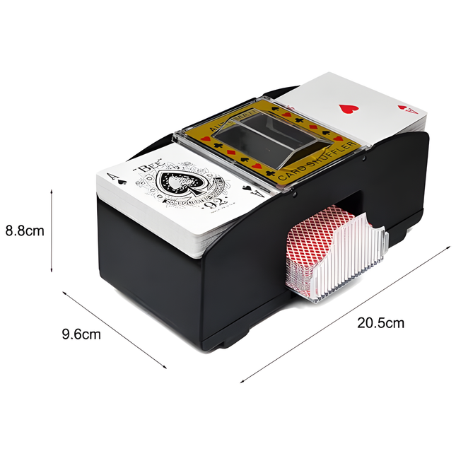 Automatische Kaartenschudder voor 1–2 Dekken – Batterijgevoed