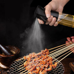 Oliefles met spray voor keuken en barbecue, 300 ml
