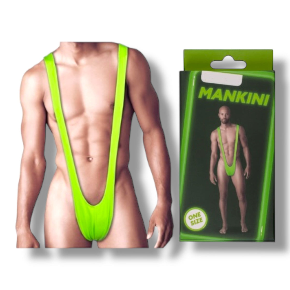Groene Mankini One Size - Fopcadeau