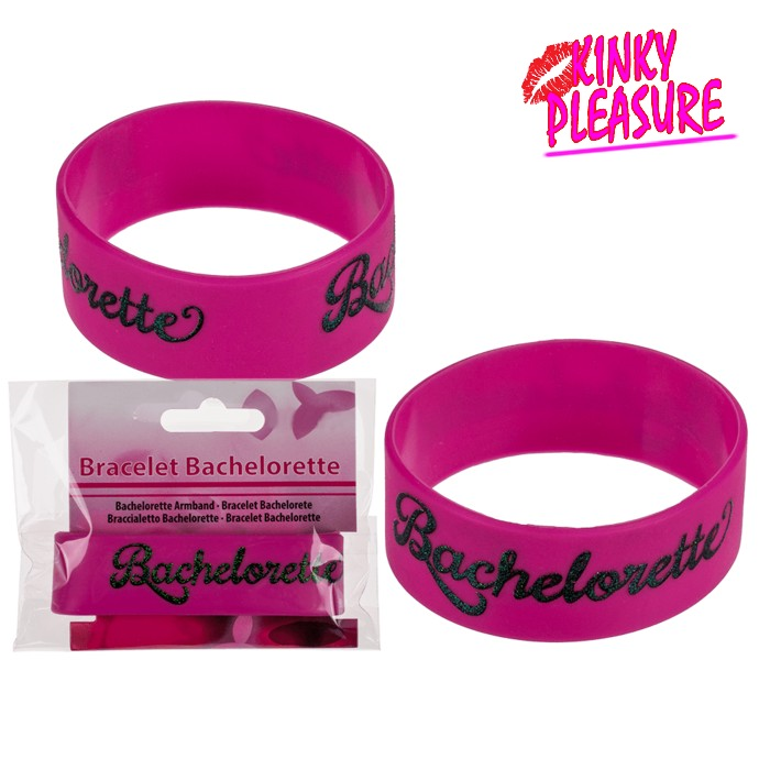 Kinky Pleasure Bachelorette Party Bracelet Pink ''Bachalorette''