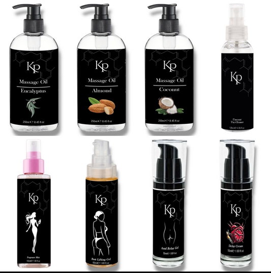 KP Serie Voordeelpakket – 8x Intieme Verzorging & Massageproducten in Één Set
