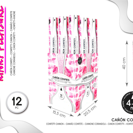 Create a festive atmosphere with the Red Hearts Confetti Cannon 40cm