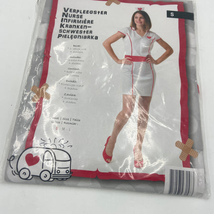 Sexy Verpleegster Kostuum met Diadeem – Maat S / M / L – Verkleedjurk voor Themafeest of Carnaval