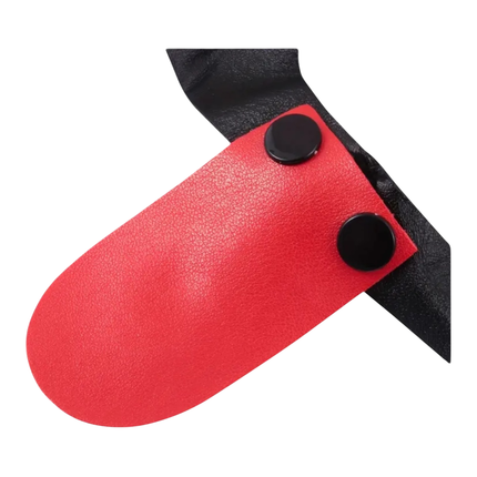 Rood Puppy Play masker – Fetish pup masker met tong (18+)