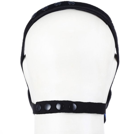 Zwart Puppy Play masker – Fetish hondenmasker met tong (18+)