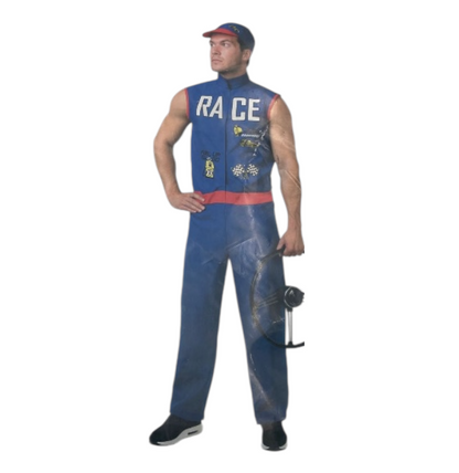 Racer Verkleedkostuum Heren – Inclusief Pak & Pet – Maat M L XL