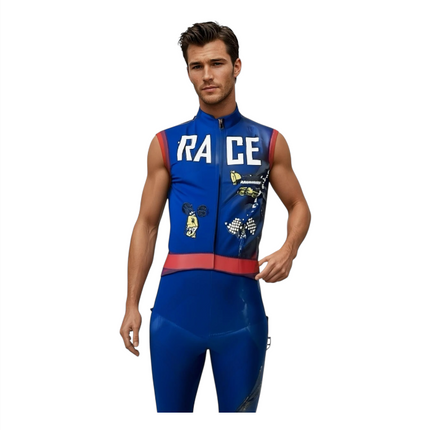 Racer Verkleedkostuum Heren – Inclusief Pak & Pet – Maat M L XL