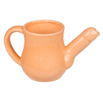 Grappige Keramische Melkkan Met Tuit in de Vorm van een Piemel - 320ml