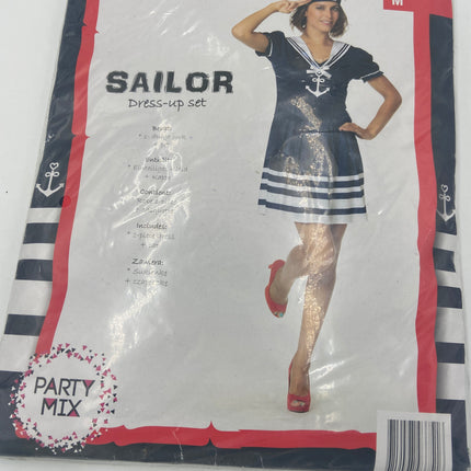 Sexy Matrozen Jurkje met Pet – Dames Sailor Verkleedkostuum – Maat S / M / L