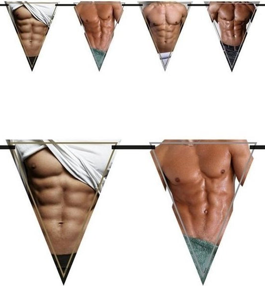 Bachelor Party Bunting with Ladies/Men - 6 meters Festive Decoration