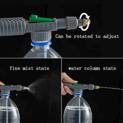 Gardening Watering Can Beverage Bottle - High Pressure Manual Spray Nozzle for Versatile Use