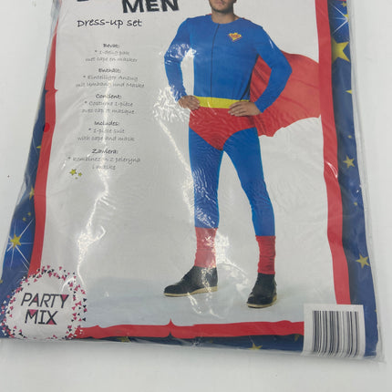 Superhelden Kostuum voor Mannen – Inclusief Cape en Masker – Maat M / L / XL