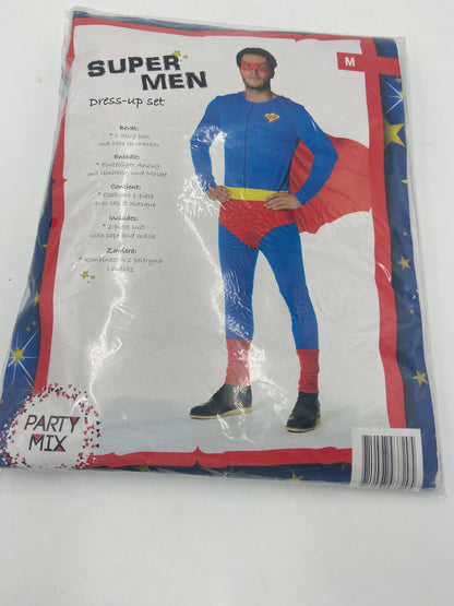 Superhelden Kostuum voor Mannen – Inclusief Cape en Masker – Maat M / L / XL