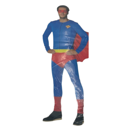 Superhelden Kostuum voor Mannen – Inclusief Cape en Masker – Maat M / L / XL