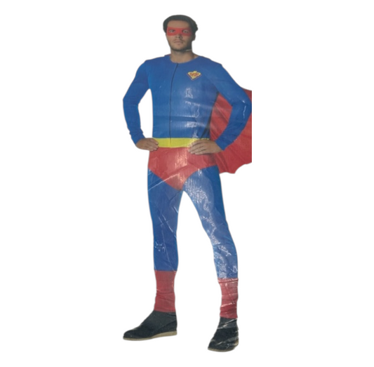 Superhelden Kostuum voor Mannen – Inclusief Cape en Masker – Maat M / L / XL