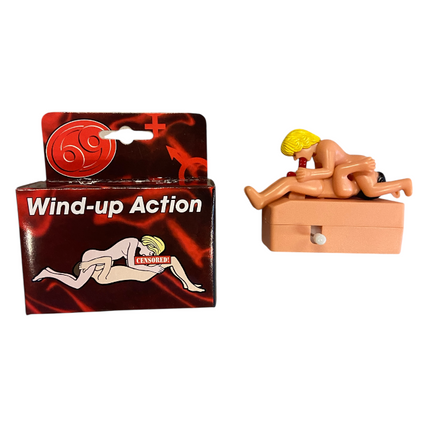 Wind-Up Seks Poppetje 69 Standje – Bewegend Erotisch Speeltje | Grappige Gag Gift