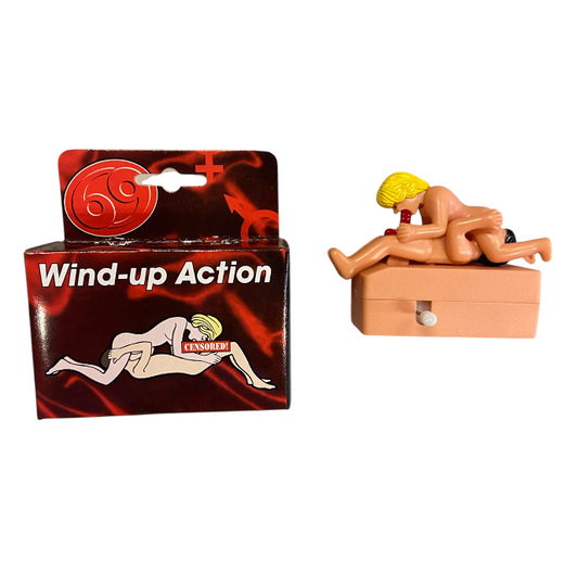 Wind-Up Seks Poppetje 69 Standje – Bewegend Erotisch Speeltje | Grappige Gag Gift