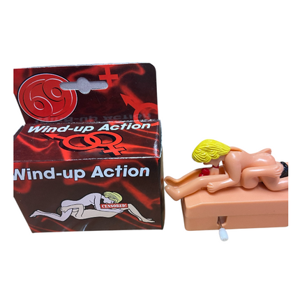 Wind-Up Seks Poppetje 69 Standje – Bewegend Erotisch Speeltje | Grappige Gag Gift