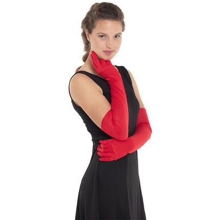 Lange Handhandschoenen In Rood