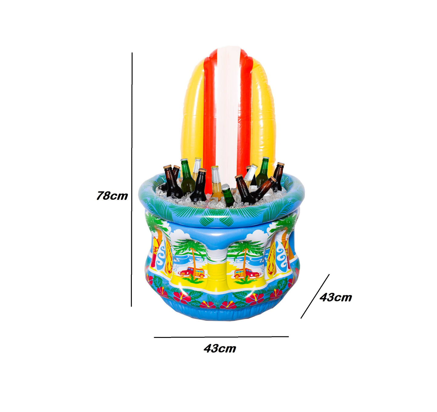 Inflatable Kooler for Drinks - Cool your Thirst in a Stylish Way 78cm