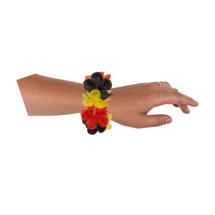 Opvallende Armband met Belgische/Duits Vlag design