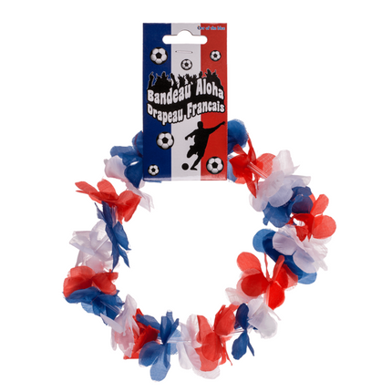 Hawaiian Style Hairband France/Dutch Flag - Perfect accessory for parties and events