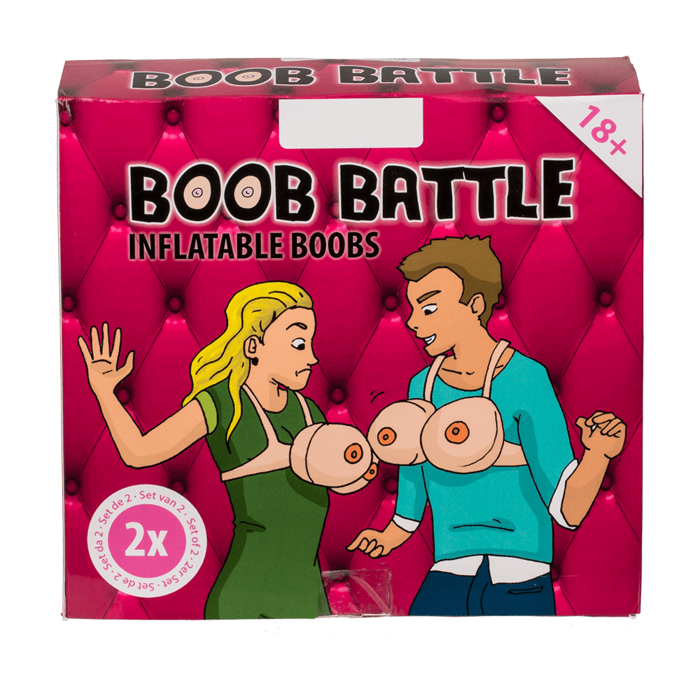 Opblaasbare borsten - Boob Battle - Geschenkverpakking 1 Paar