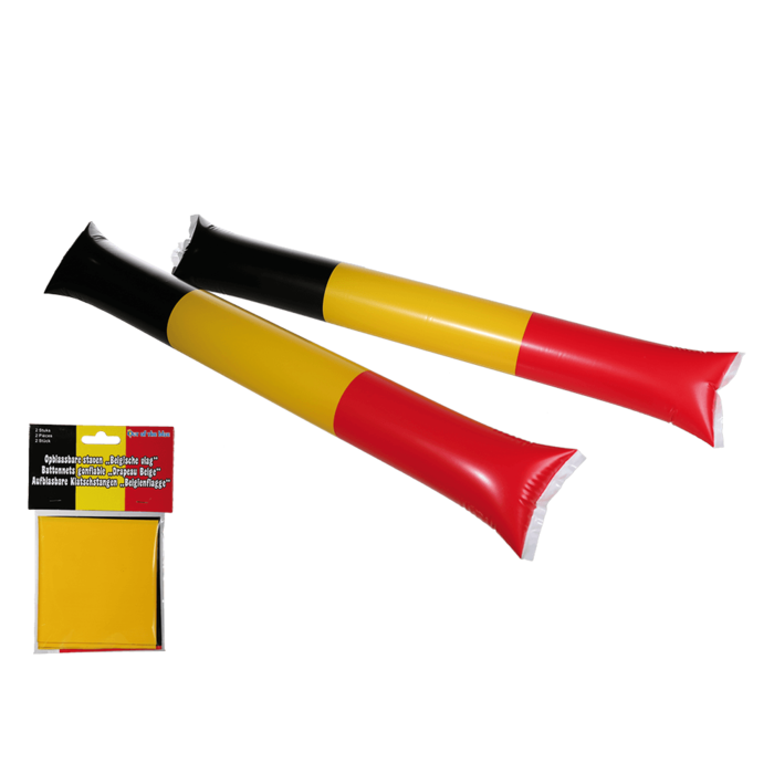 Opblaasbare Roddelpaal voor Sport Supporters - België & Duitsland 60cm