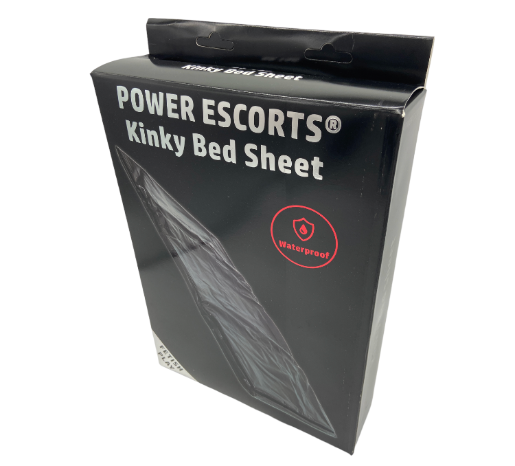 Kinky Bed Sheet – PVC – Zwart & Bruin – 160 x 227 cm – Waterproof