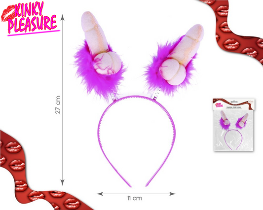 Festive Penis Tiara Deluxe - Perfect for Bachelor Party - Dimensions: 27x11cm