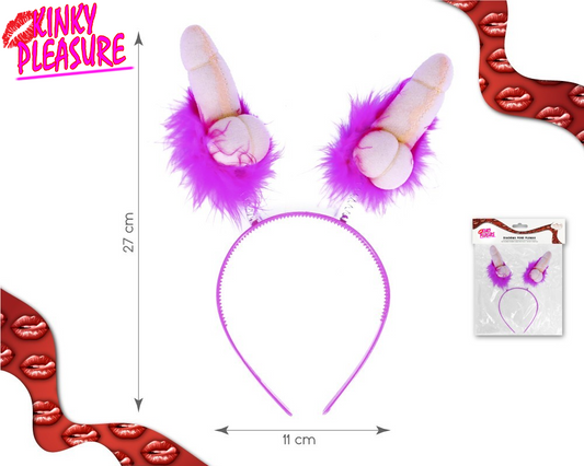 Feestelijke Penis Tiara Deluxe - Perfect voor Bachelor Party - Afmetingen: 27x11cm