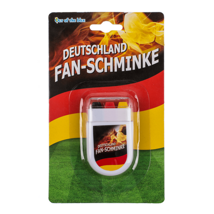 German / Belgian Flag Black Red Yellow Face Paint