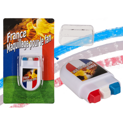French Or Dutch Flag Red White Blue Face Paint