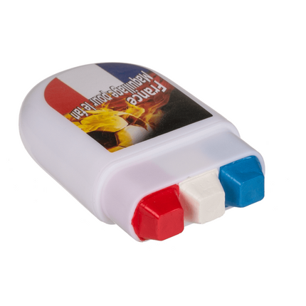 French Or Dutch Flag Red White Blue Face Paint