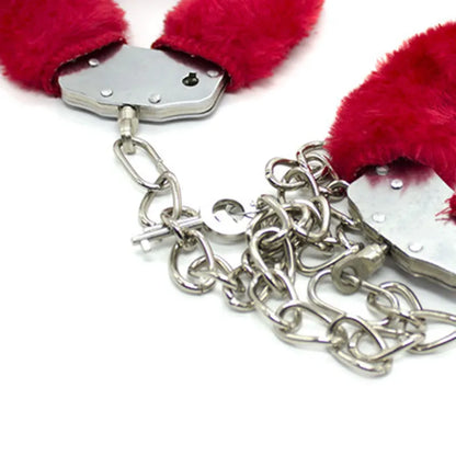 Furry Cuffs Mix Box  total 24 Pcs  4 Colours Extra Heavy - Extra Long Chain - extra Big - each Cuffs 265 Gram