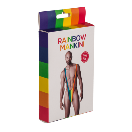 Regenboog Mankini - Herenzwempak voor de trotse en modieuze man!