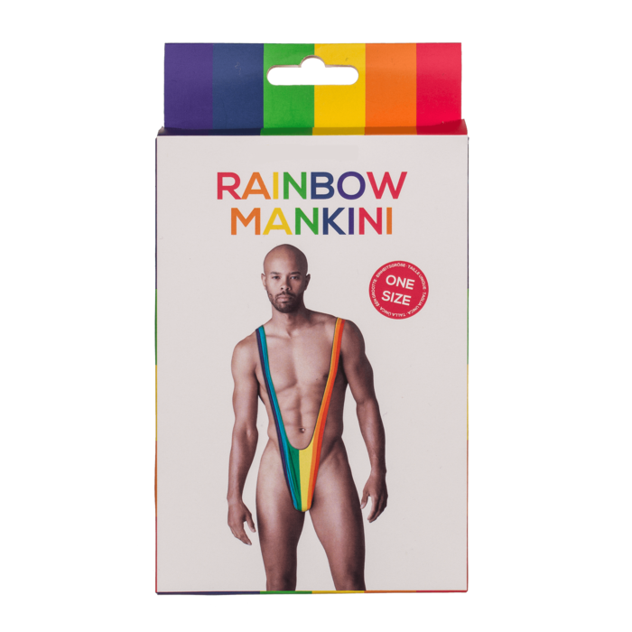 Regenboog Mankini - Herenzwempak voor de trotse en modieuze man!