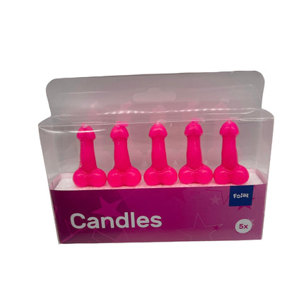 Piemel Candles - Playful Atmosphere Makers in Beige, Pink and Purple (Set of 5)