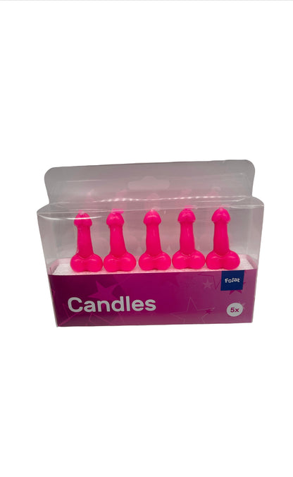 Piemel Candles - Playful Atmosphere Makers in Beige, Pink and Purple (Set of 5)