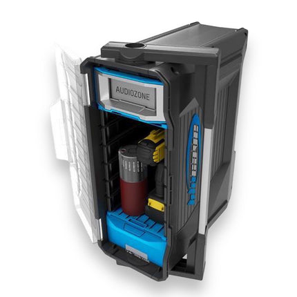 BluCave Gereedschapskoffer met Ingebouwde Bluetooth Speaker - Krachtig Geluid, Duurzaam en Draagbaar - Ideale Keuze voor Muziek tijdens het Klussen