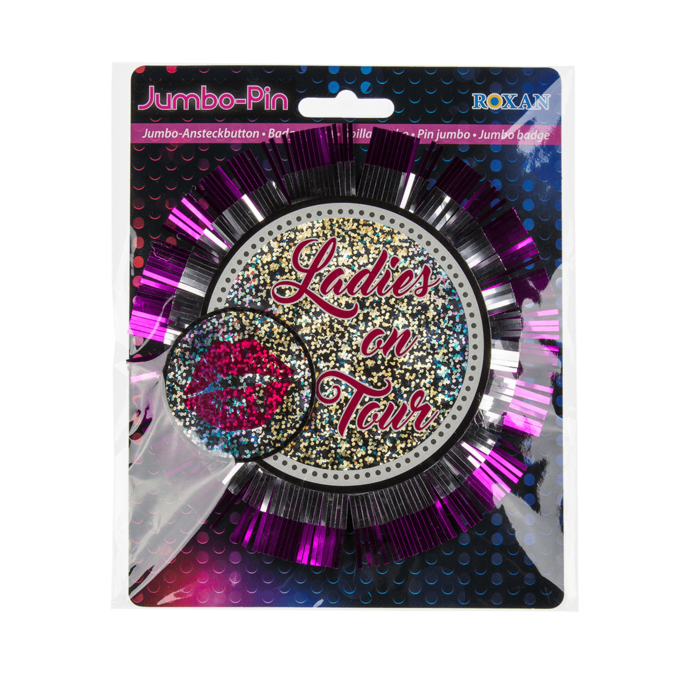 Kinky Pleasure Vrijgezellenfeest Button / Broche XXL ''Ladies On Tour''