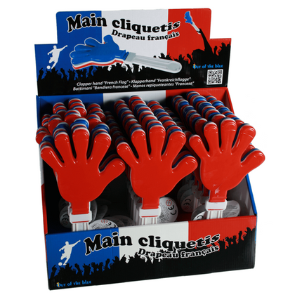 French &amp; Dutch Flag Clappers - Cheer on the French or Dutch Team!
