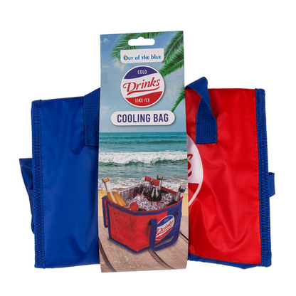 Koeltas ca. 28x20x18cm ''Cold Drinks Like Ice'' - Houd Je Drankjes Fris en Koud! 10 liter.