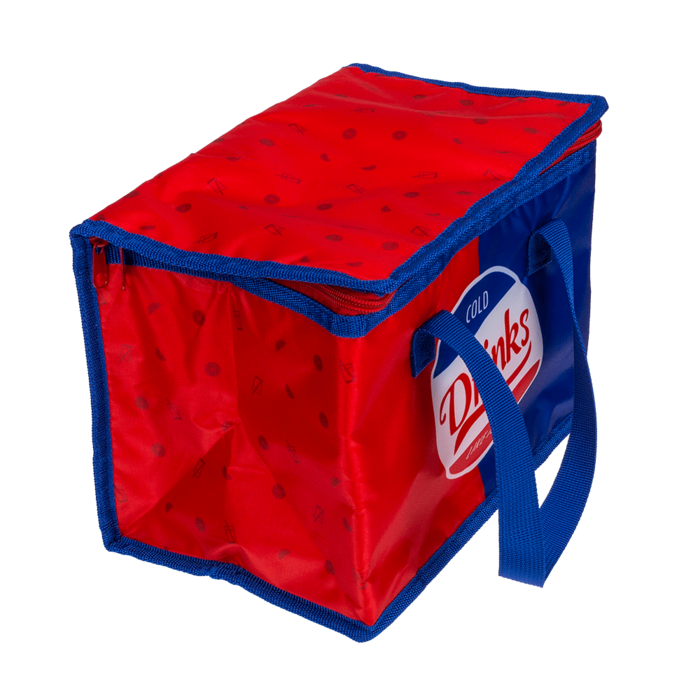 Koeltas ca. 28x20x18cm ''Cold Drinks Like Ice'' - Houd Je Drankjes Fris en Koud! 10 liter.