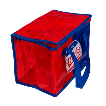 Koeltas ca. 28x20x18cm ''Cold Drinks Like Ice'' - Houd Je Drankjes Fris en Koud! 10 liter.