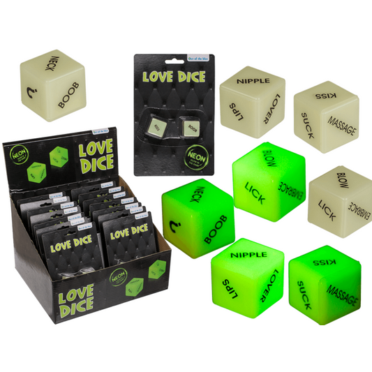 Sex Dice Glow in the Dark Love Dice Set - English version