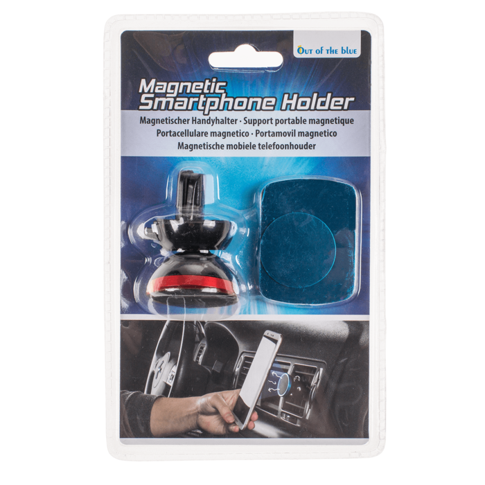 Handy Magnetic Phone Holder for the Car - Available in 3 Colors: Red, Blue and Black 
