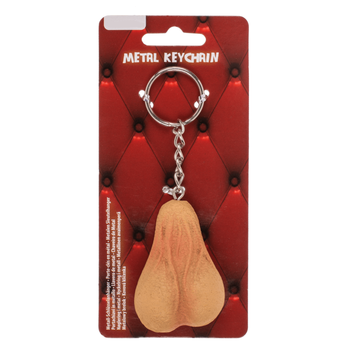 Grappige Metalen Sleutelhanger - Hang Zak (Ballen) 2 Modellen.